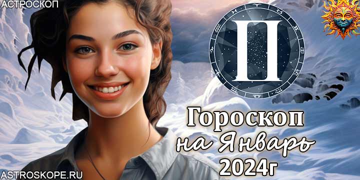 Близнецы гороскоп на январь 2024