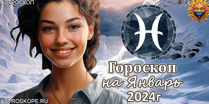 Рыбы гороскоп на январь 2024